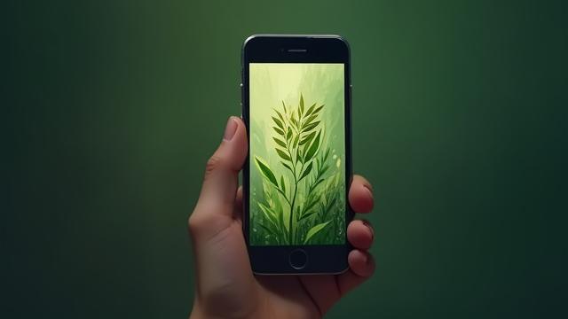 Digital Illustration Kursbild mit einem Grafiktablett und einer abstrakten Waldillustration