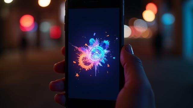 Advanced Motion Graphics Kursbild mit abstrakt animierten Formen